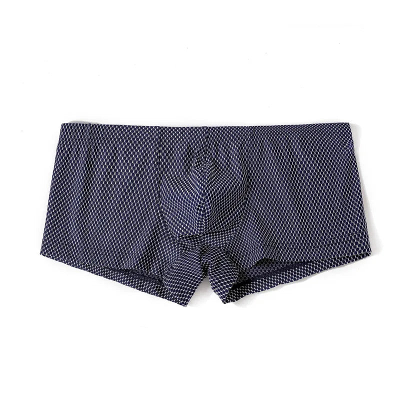 Dot Pattern Nylon Elastic Waist Boxer