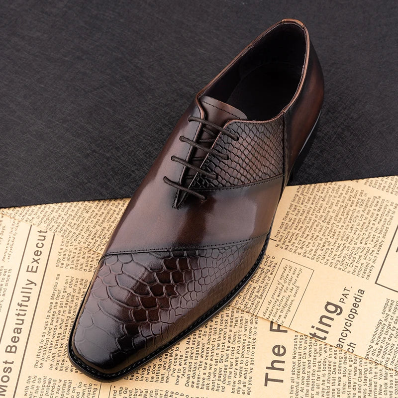 Exclusive Snake Detail Dress Shoes
