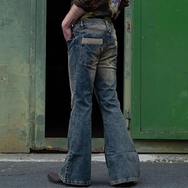 Two Tone Vintage Flare Jeans