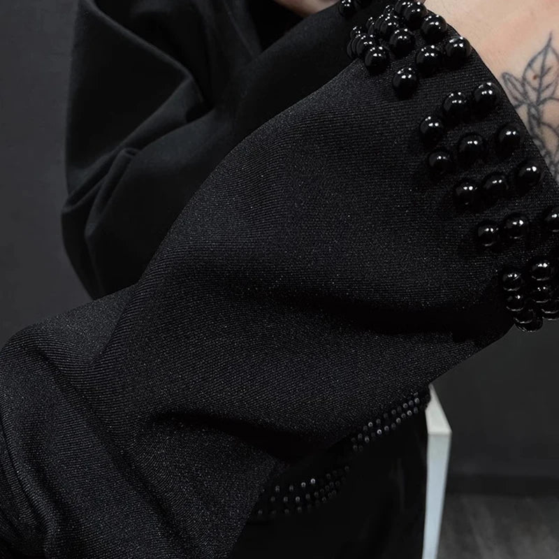 Black Bead Decorated Jacket