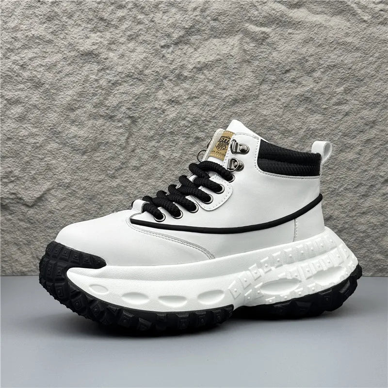 Chunky Sole High Top Casual Sneakers