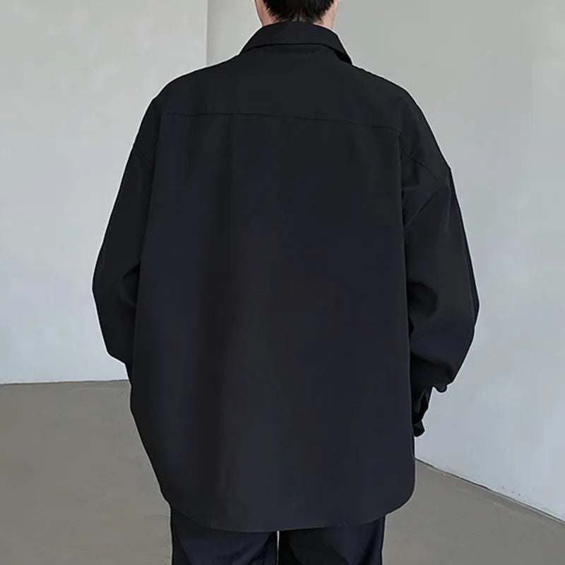 Metal Decoration Loose Fitting Shirt