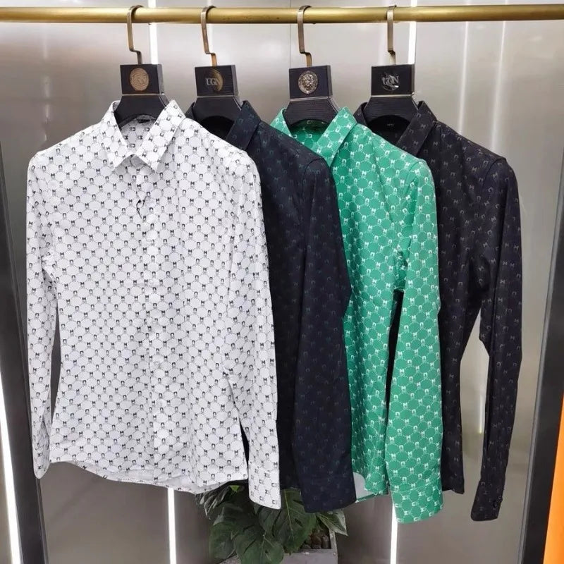 Casual Fashion Geometric Printed Shirt