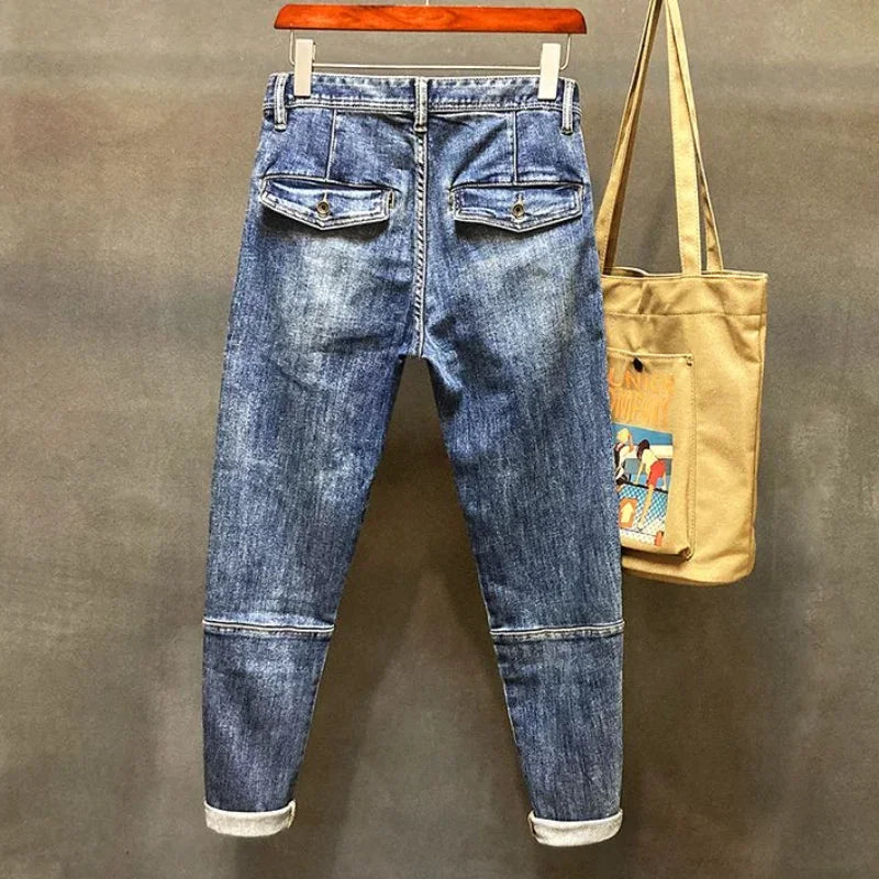 Blue Denim Vintage Slim Jeans
