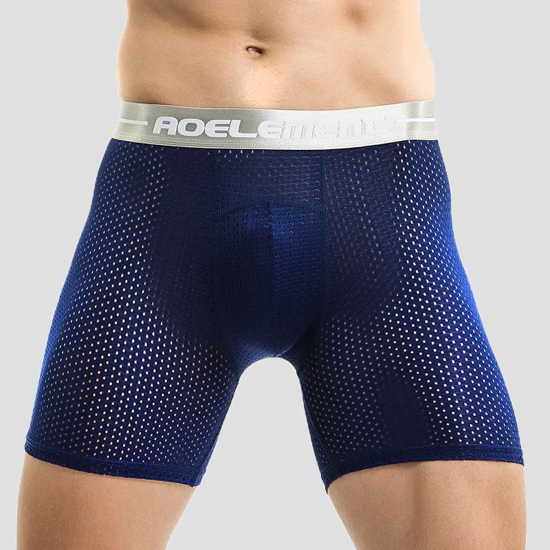 Ice Silk Long Sports Boxer