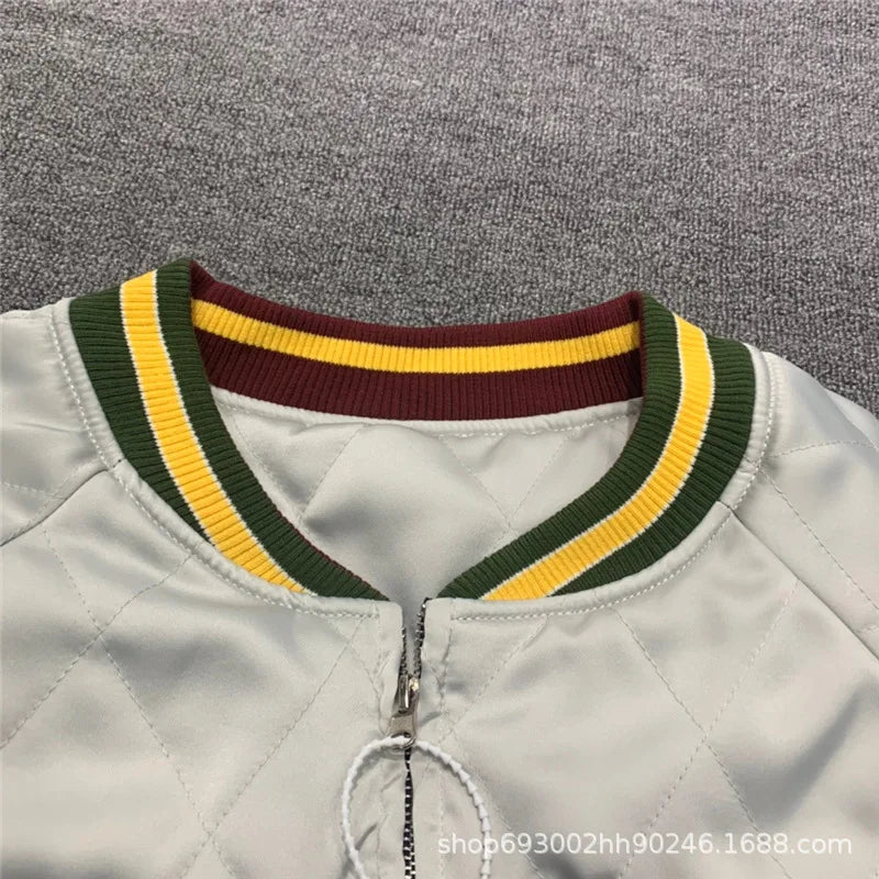 Japanese Embroidered Streetwear Baseball Jacket