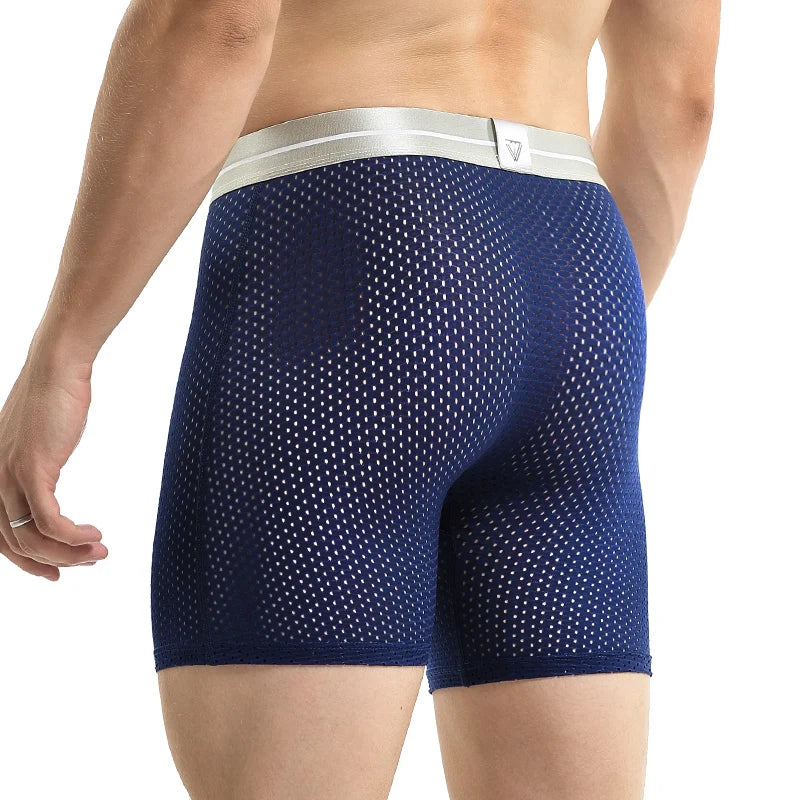 Ice Silk Long Sports Boxer