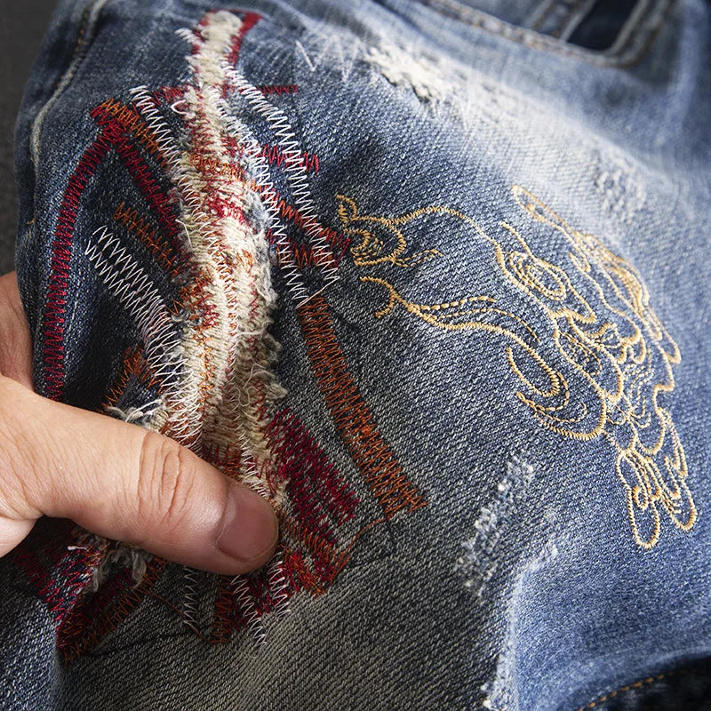 Wildstrike Tiger Embroidery Denim