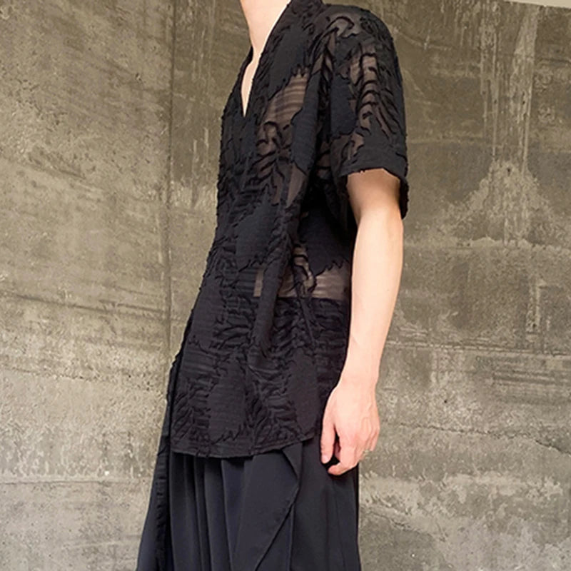 See Through Kimono Style Shirt