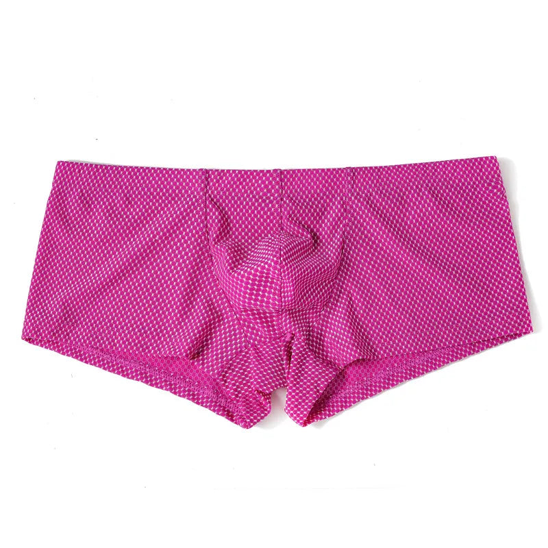 Dot Pattern Nylon Elastic Waist Boxer