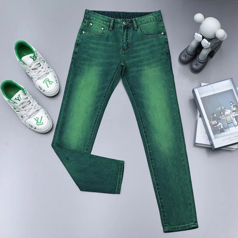 Emerald Green Slim Fit Style Jeans