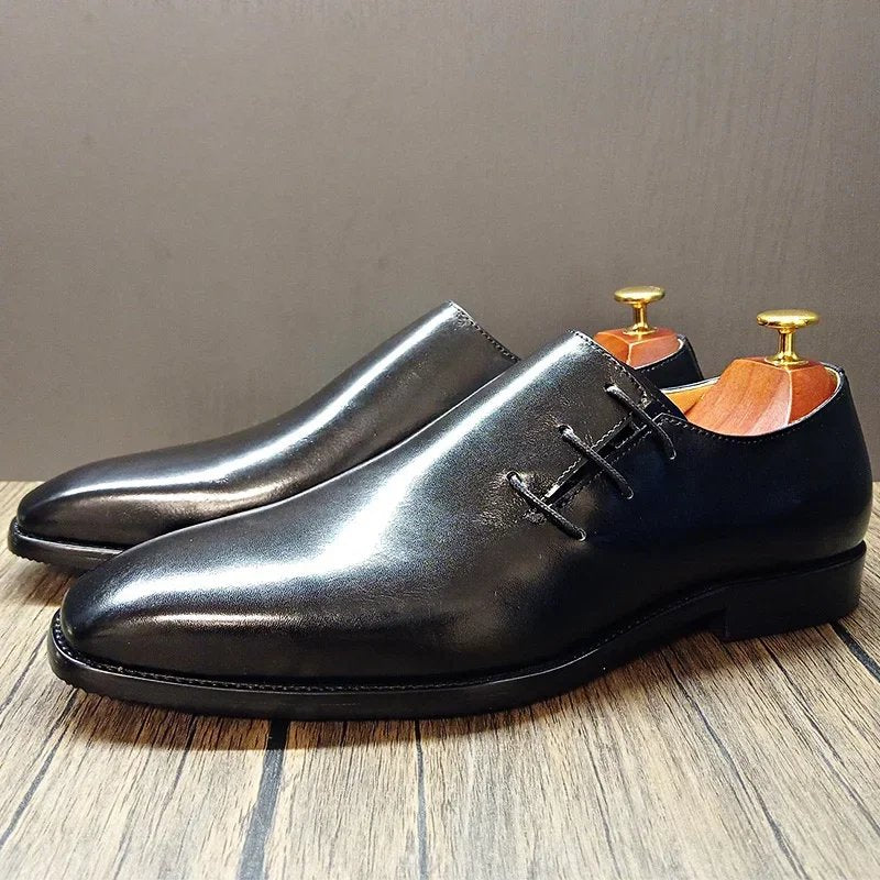 Black Polished Formal Leather Shoes