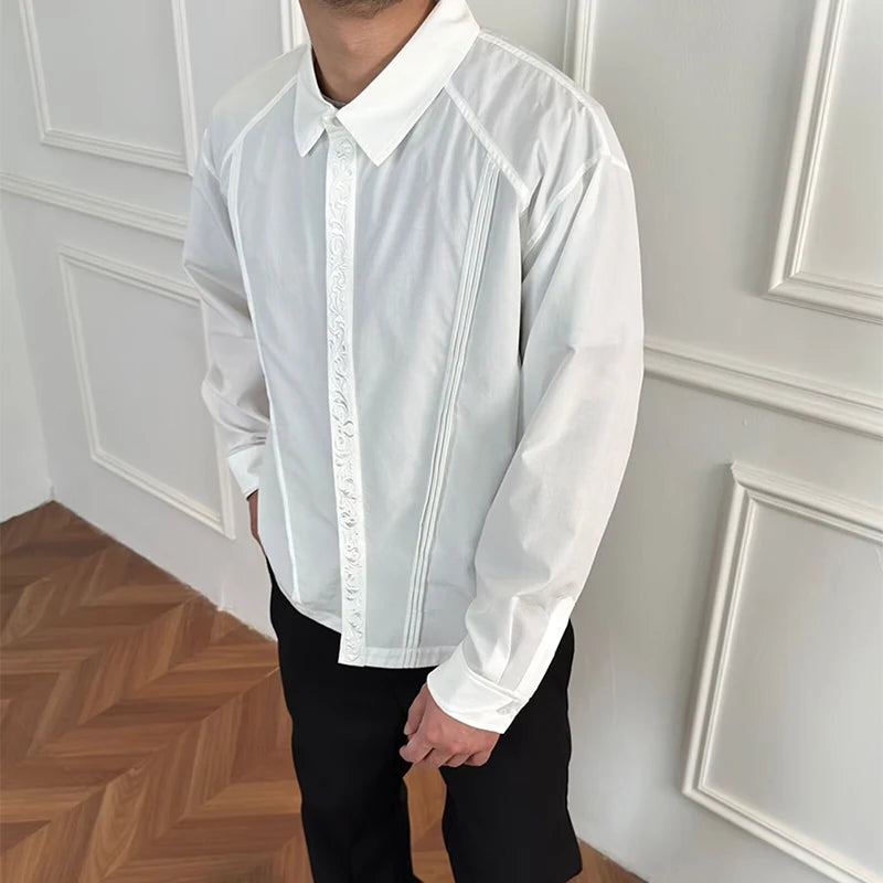 Vintage Embroidery Button Shirt