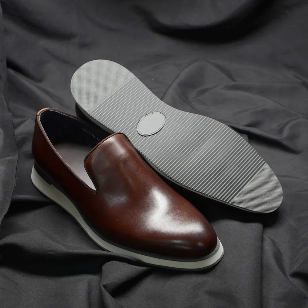 Classic Genuine Leather Minimalist Loafers