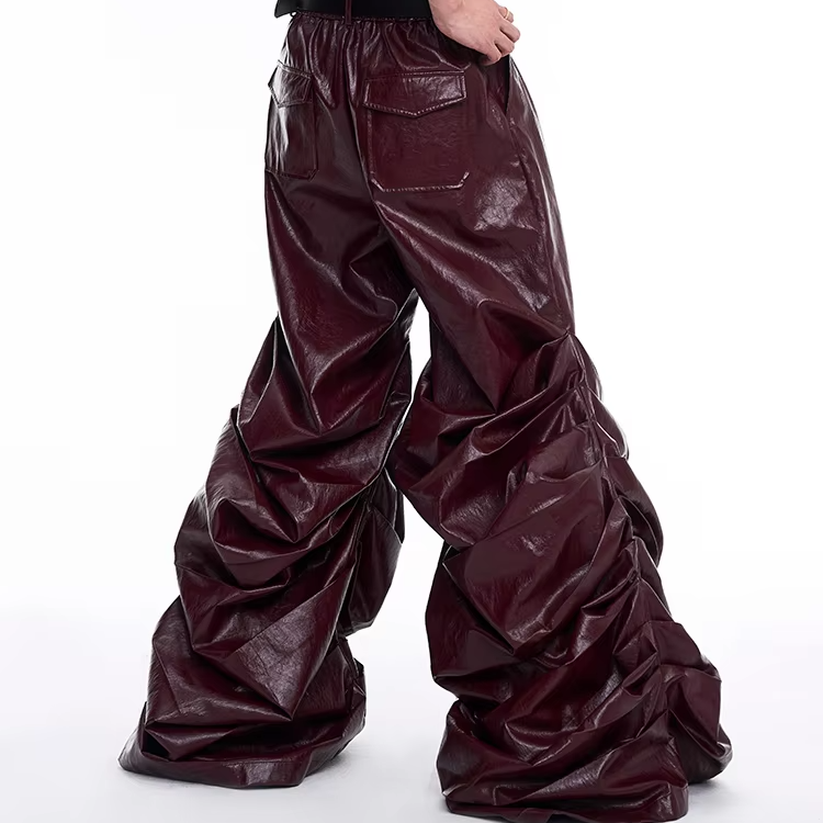 Streetwear Solid Baggy Wide Leg Pants