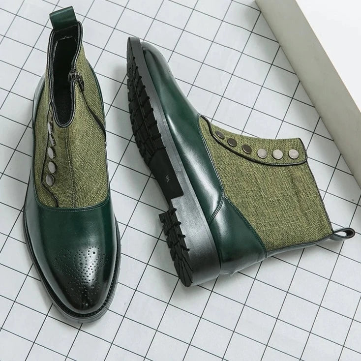 High-Top Breathable Round Toe Boots