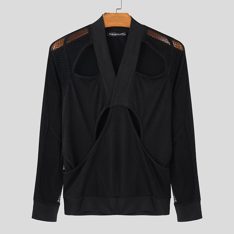 Sexy See-Through Mesh Hollow Out T-Shirt