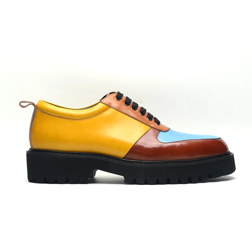 Soft Chunky Sole Mixed Color Shoes