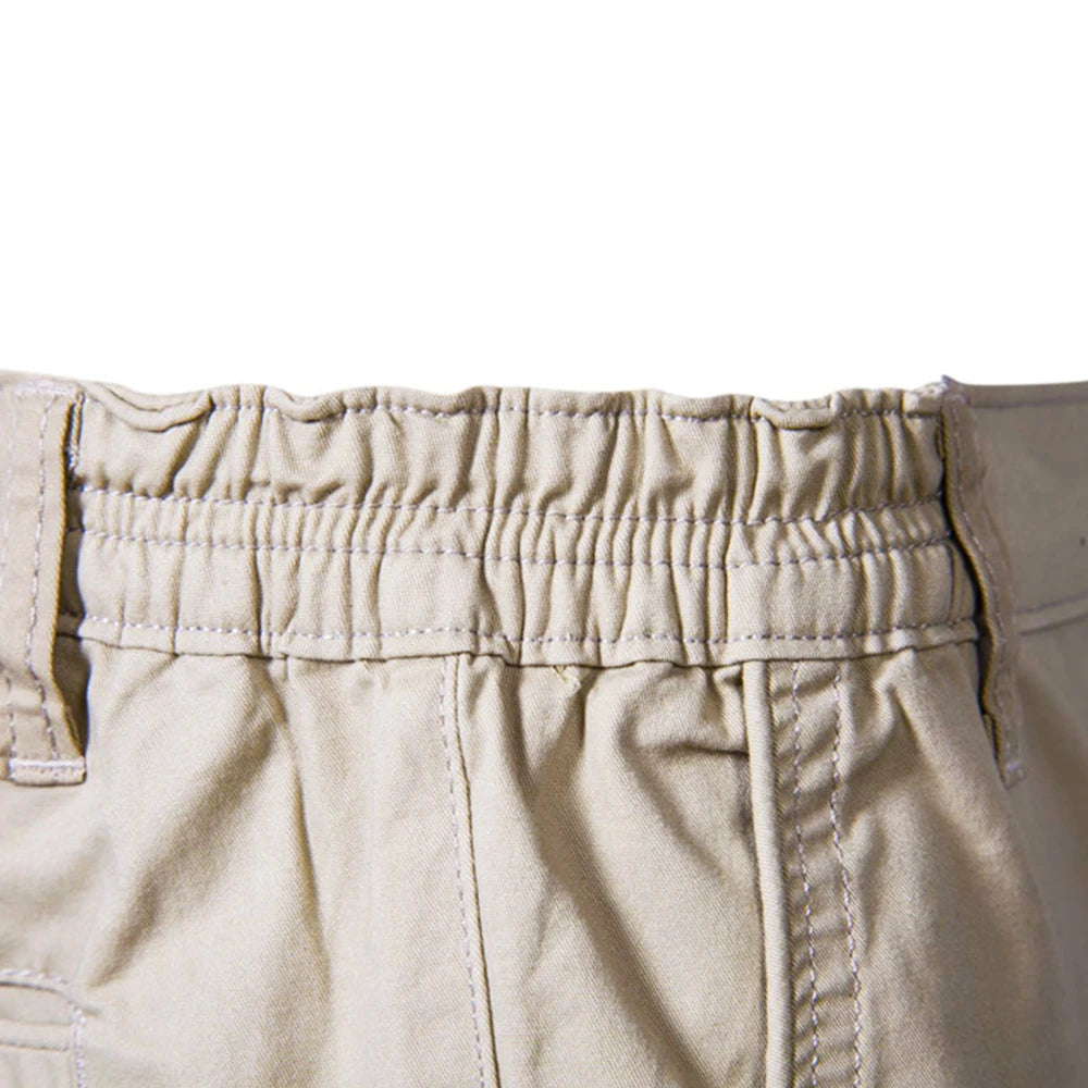 Classic Elastic Waist Chino Shorts