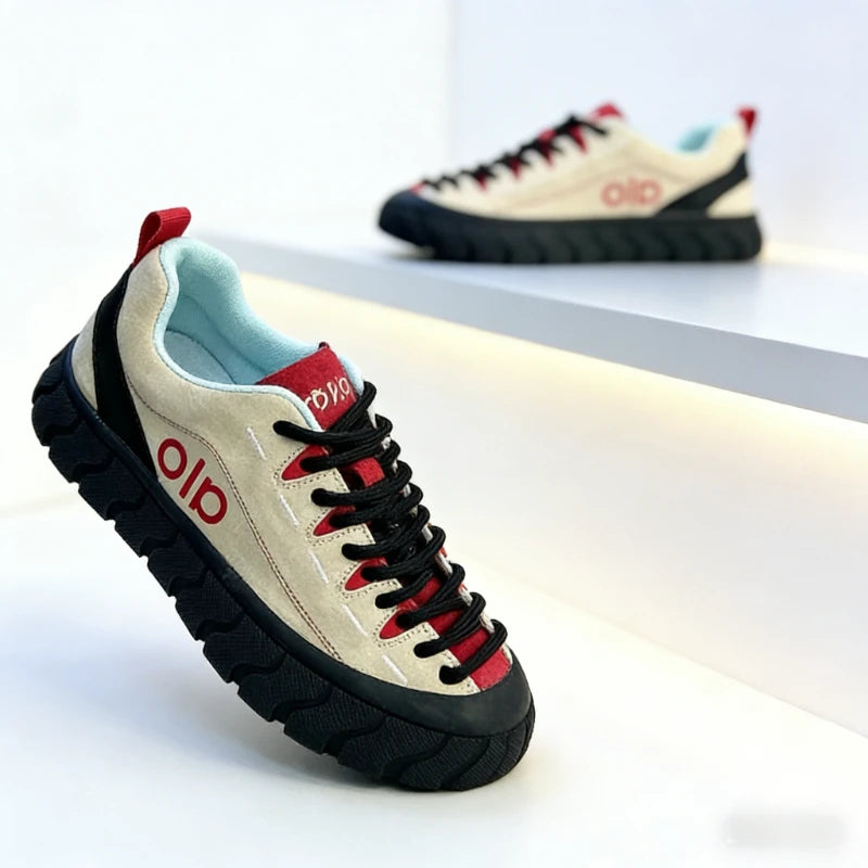Suede Chunky Thick Sole Sneakers