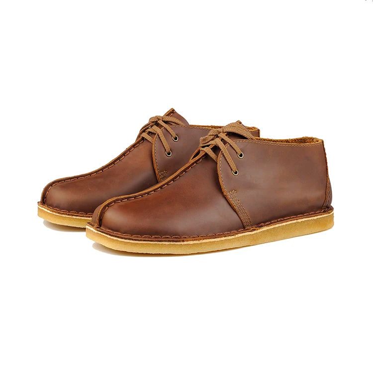 Casual Retro Style Leather Shoes