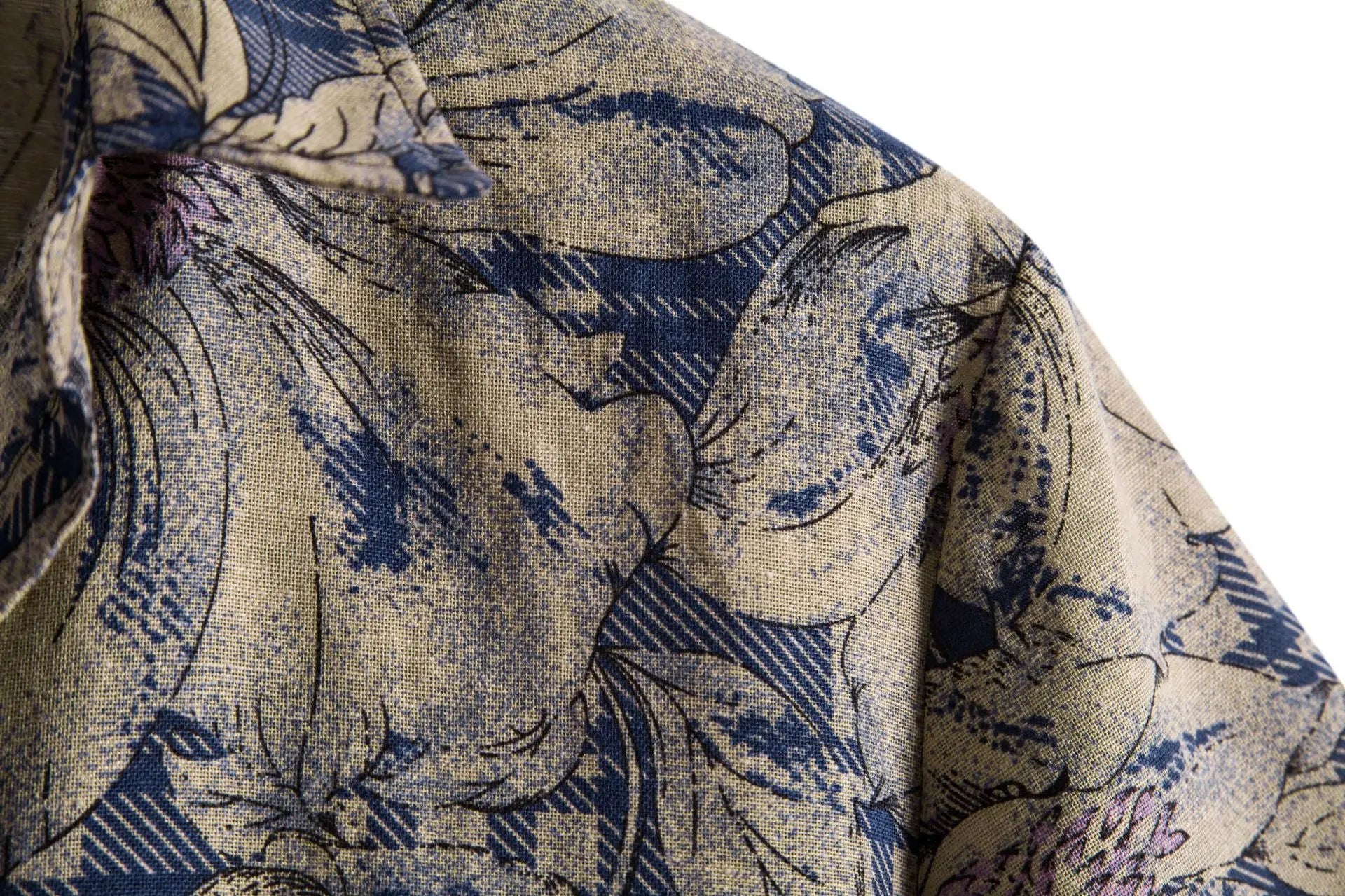 Printed Pattern Single-Breasted Shirt