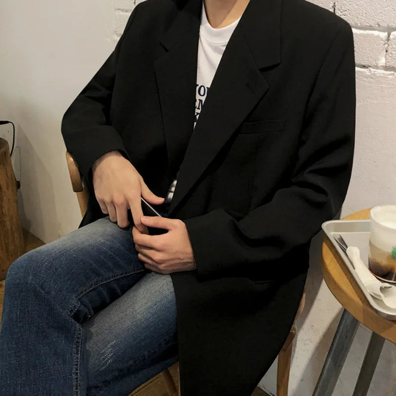 Elegance Casual Loose Solid Blazer
