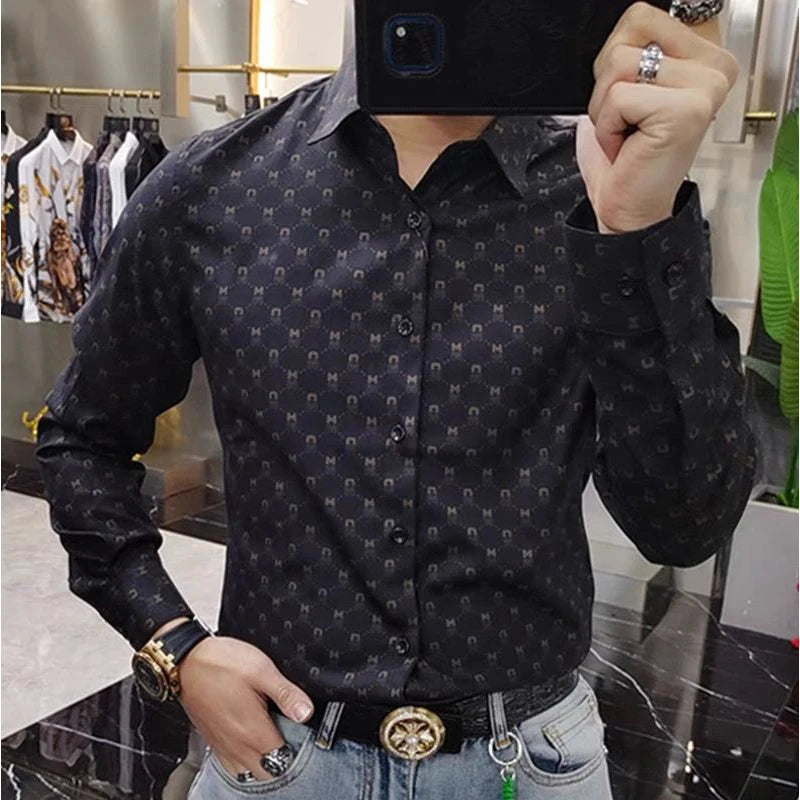 Casual Fashion Geometric Printed Shirt