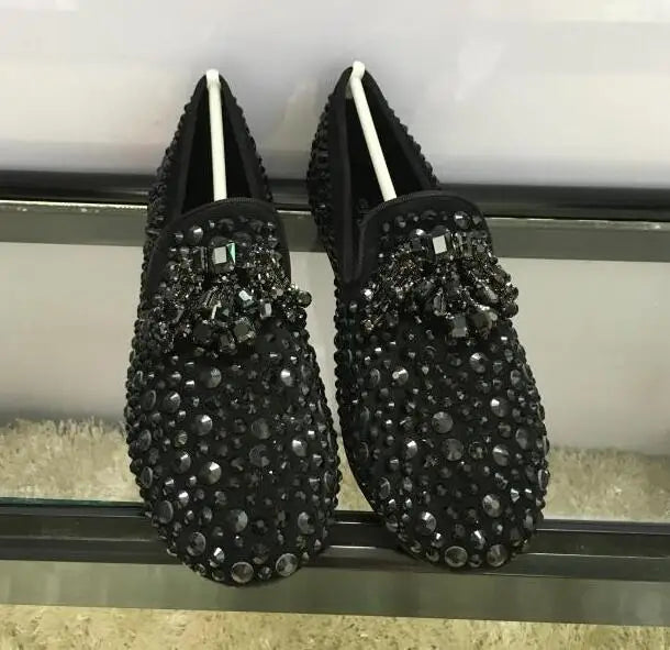 Luxury Rhinestone Style Men's Shoes