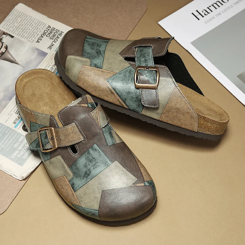 Architect Patch Leather Slip-On Shoes