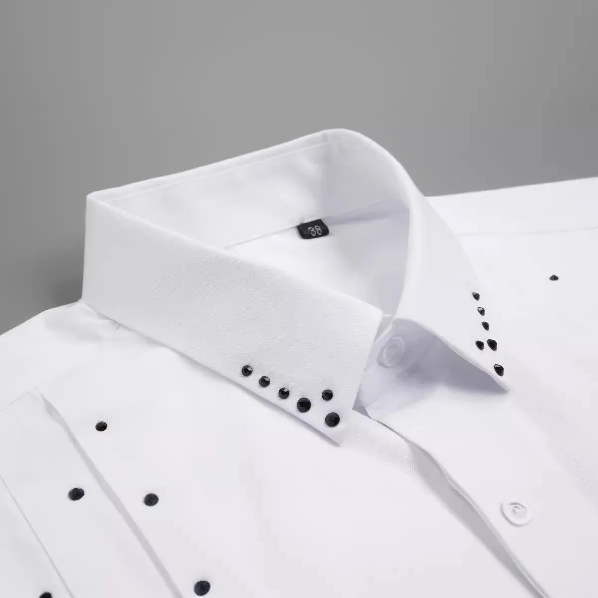 Rhinestone Decorated Long-Sleeve Shirt