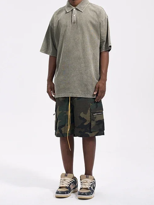 Camouflage Vintage Casual Shorts
