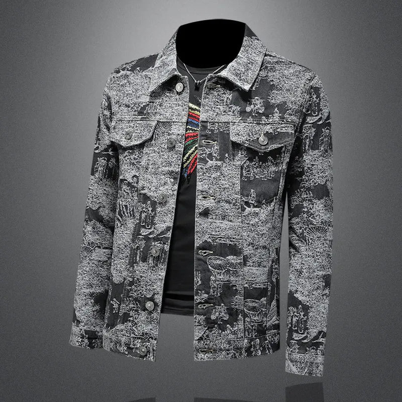 Signature Jacquard Casual Men's Jacket