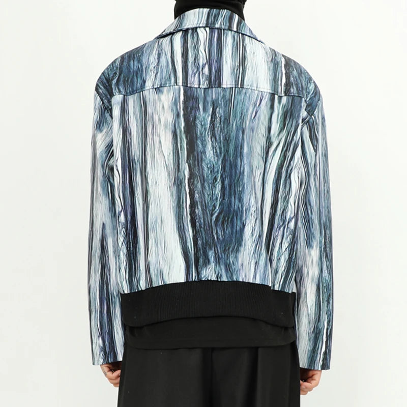 Abstract Dual-Buckle Jacket