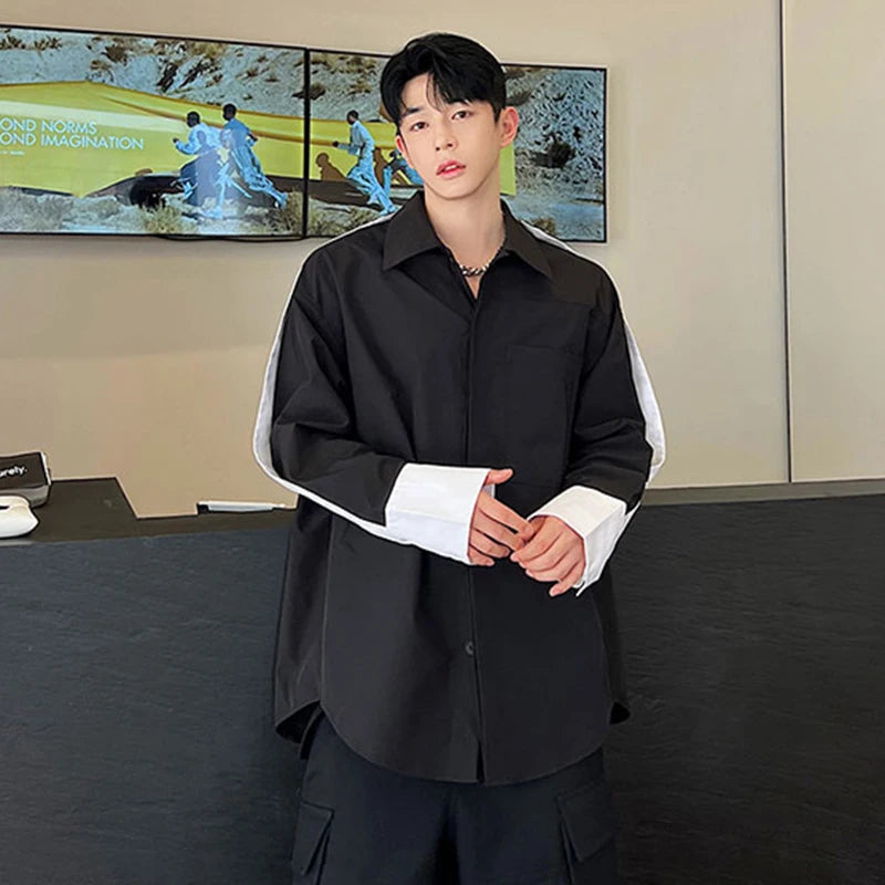 Ribbon Long Sleeve Solid Shirt