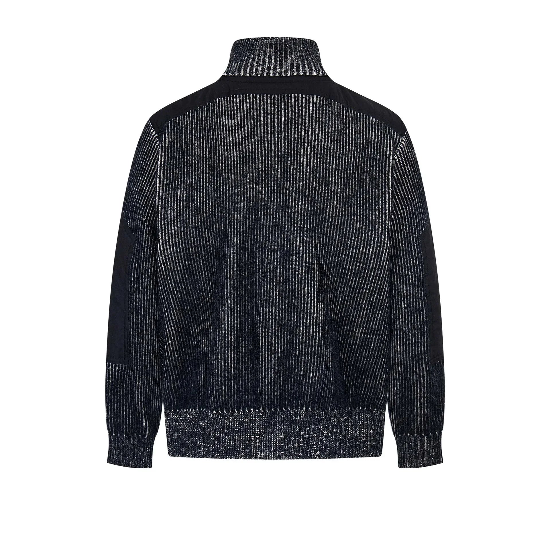 Dyed Patchwork Color Block Cardigan