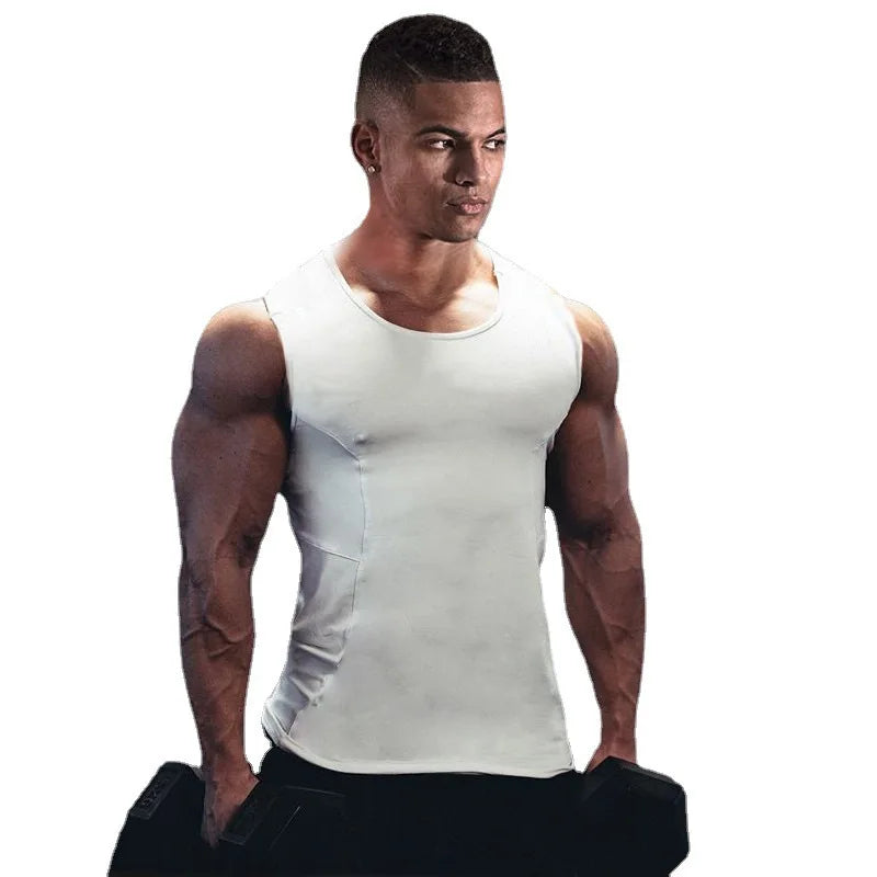 Solid Slim Fit Quick Dry Tank Top