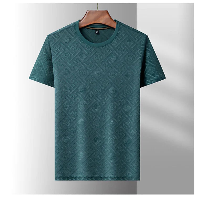 Geometric Pattern O-Neck Casual T-Shirt