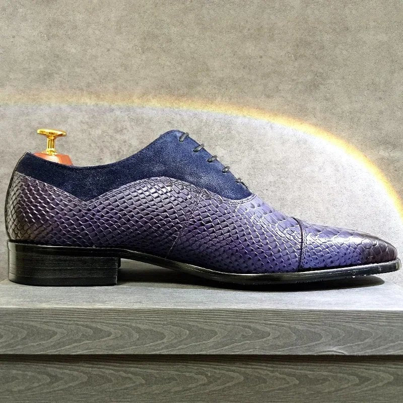 Formal Suede and Leather Oxfords Shoes