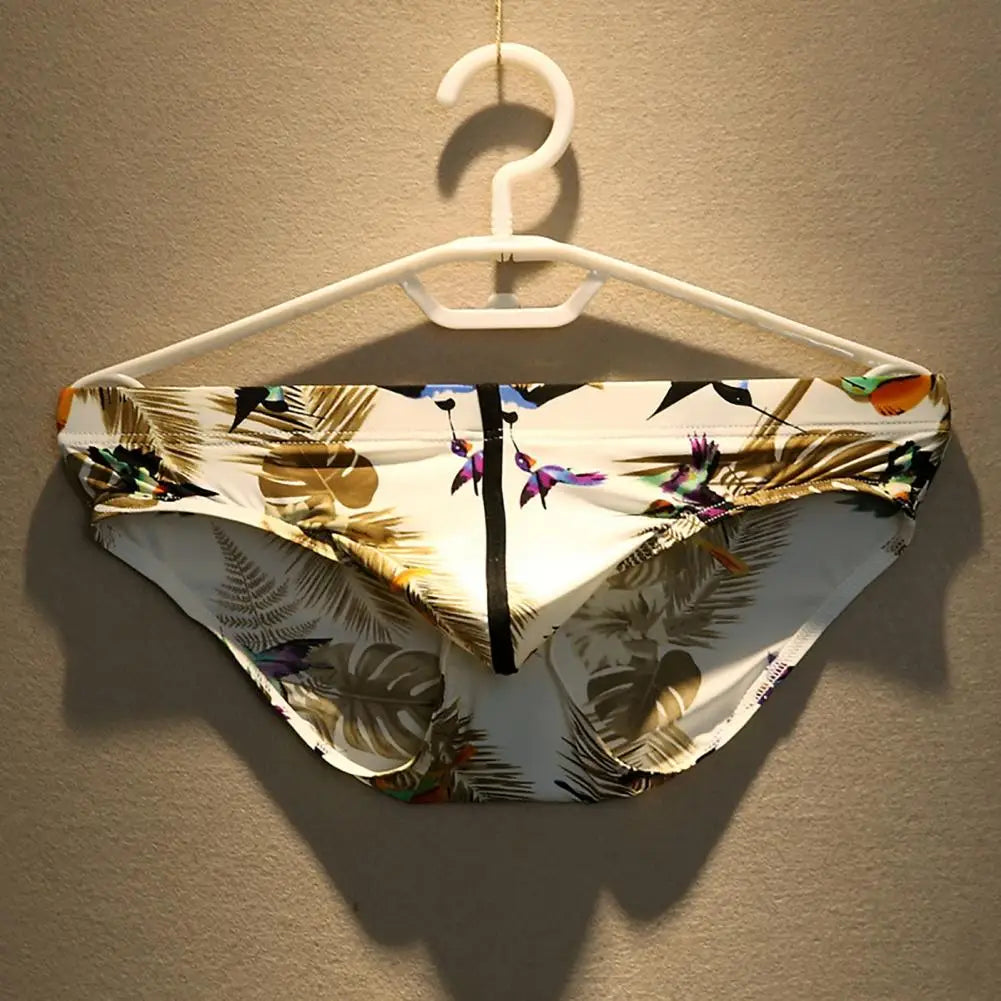 Low Waist Nylon Floral Brief