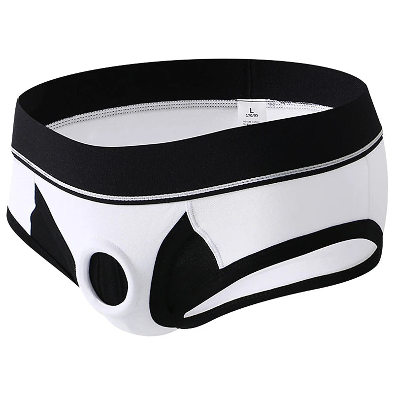 Sexy Silicone Hole Ring Brief