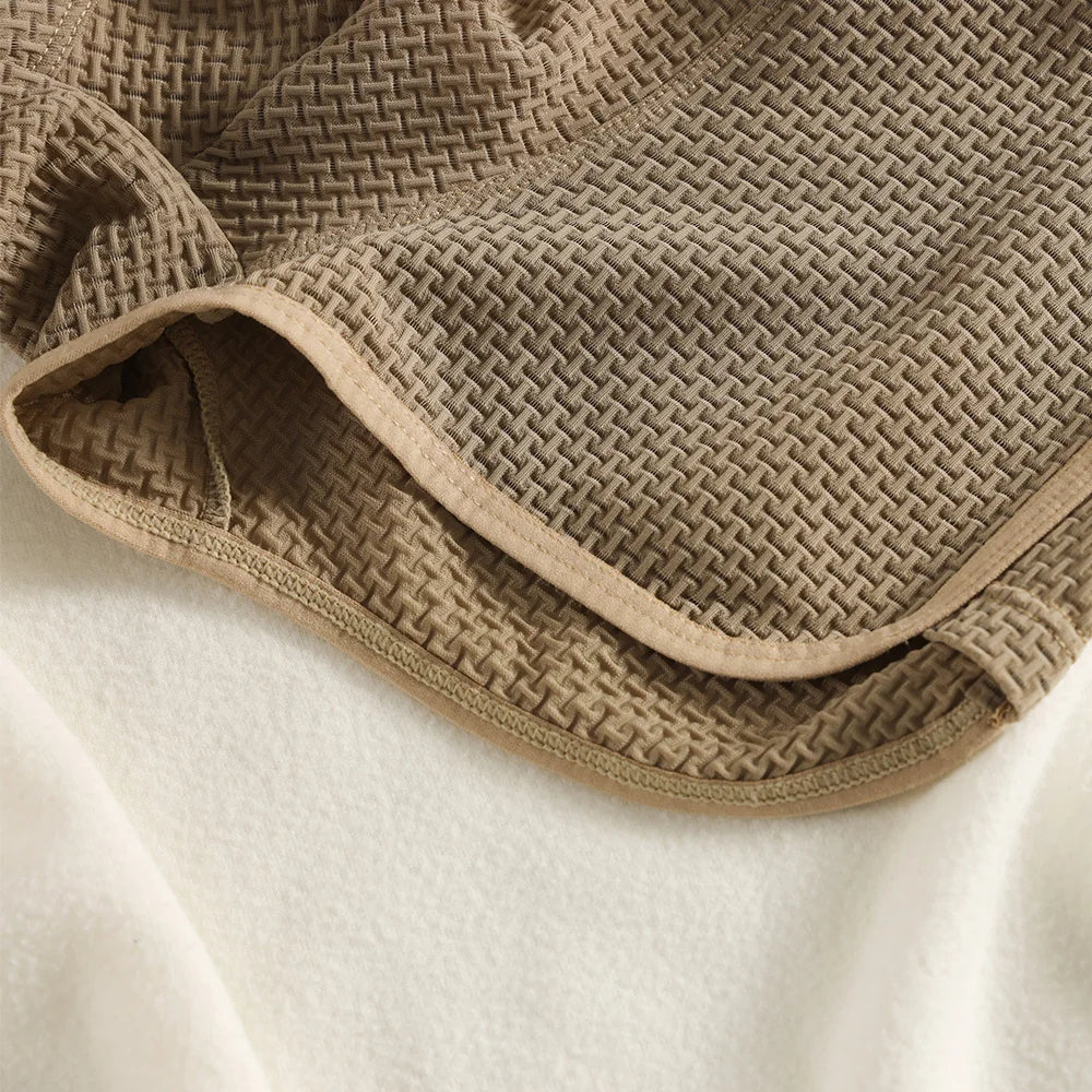 Knitted Plaid Relaxed Fit Boxer Set