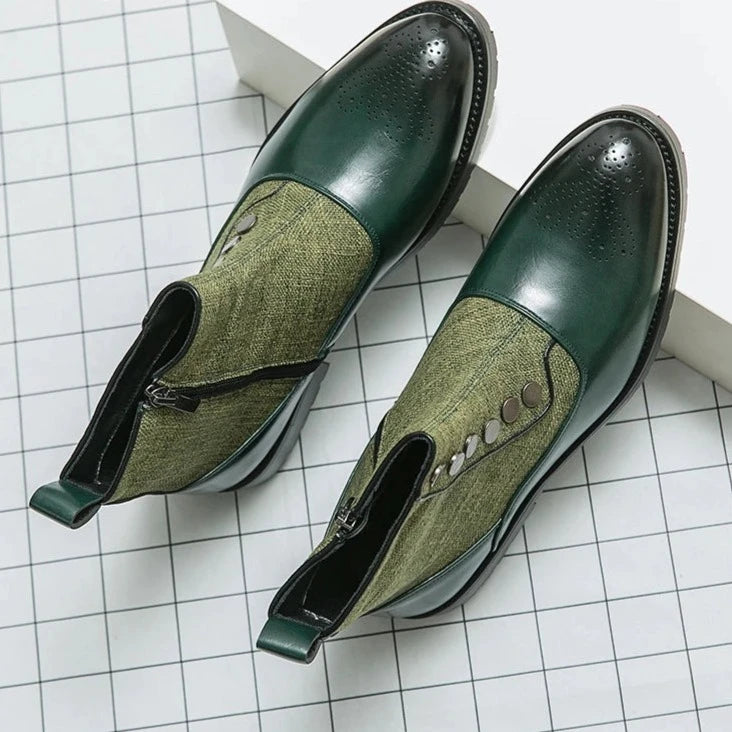 High-Top Breathable Round Toe Boots