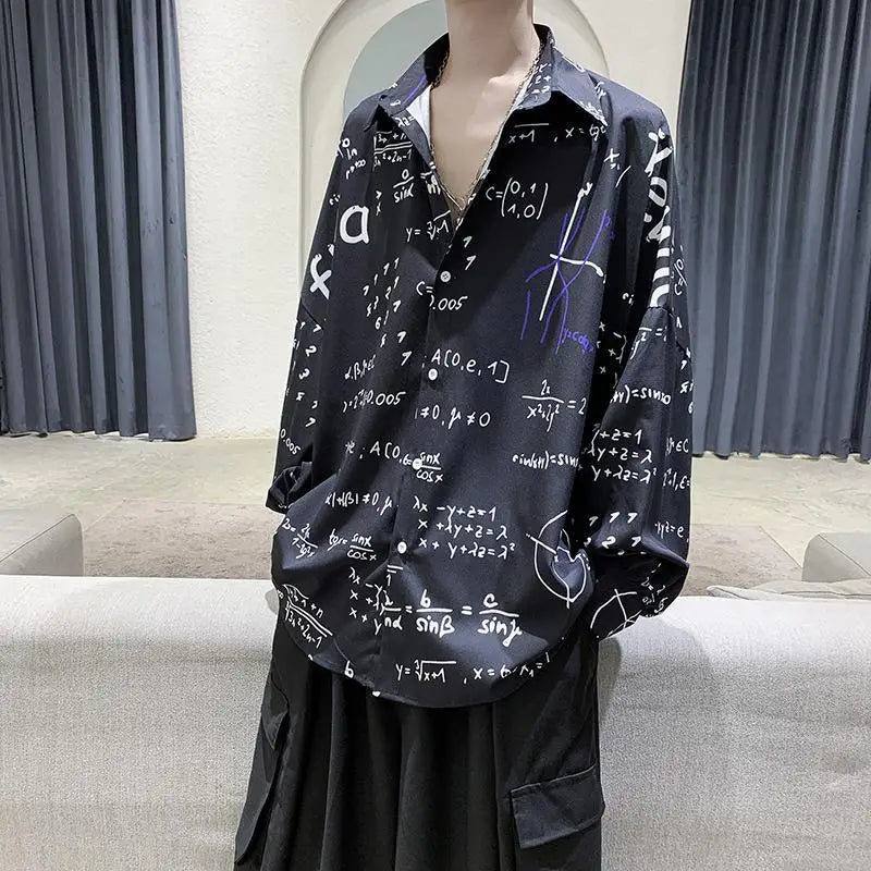 Streetwear Casual Printed Loose Shirt