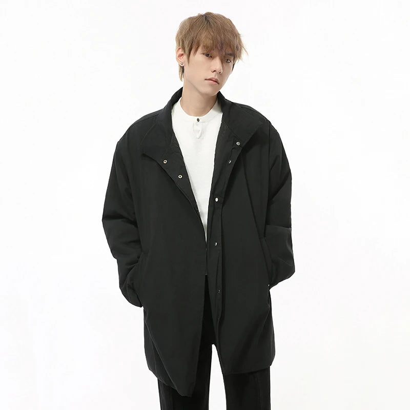 Casual Solid Color Padded Loose Jacket