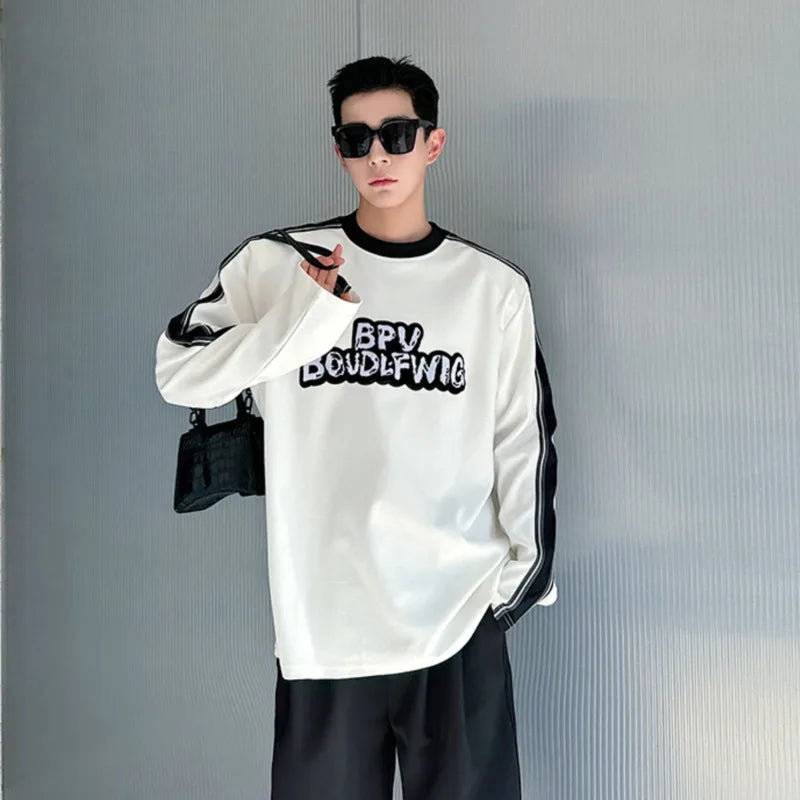 Printing Long Sleeved Loose Casual T-Shirt