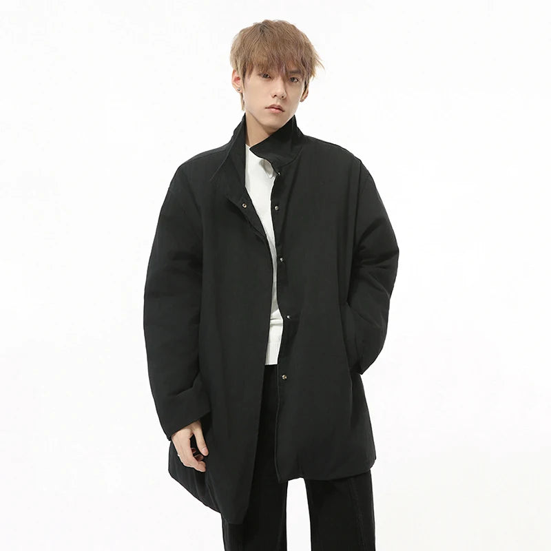 Casual Solid Color Padded Loose Jacket