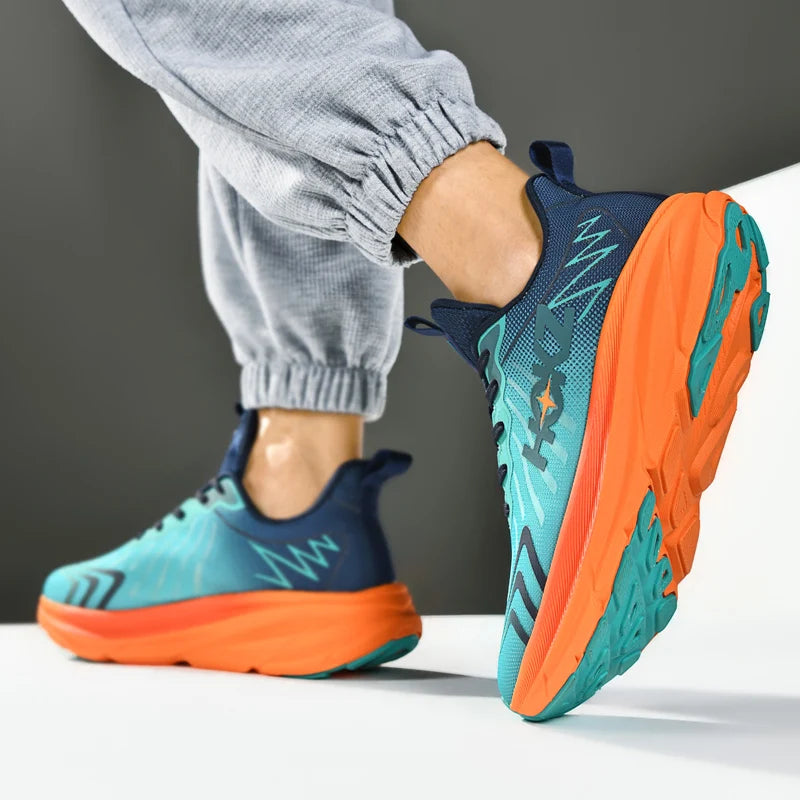 Thick Sole Mesh Breathable Running Sneakers