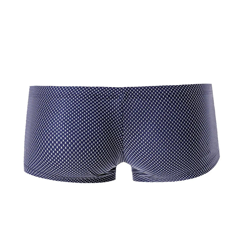 Dot Pattern Nylon Elastic Waist Boxer