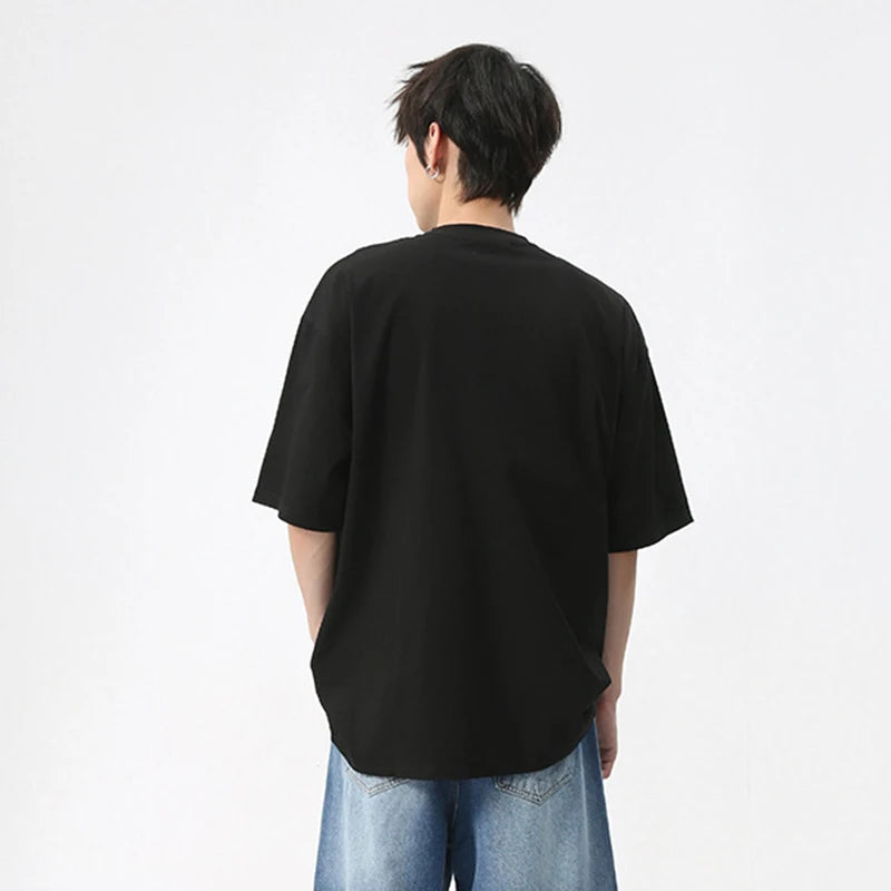 Letter Star River Print Loose T-Shirt